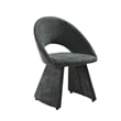 Angelina Modern Curved Back Forest Green Upholstered Dining Chair - Set of 4