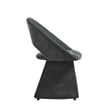 Angelina Modern Curved Back Forest Green Upholstered Dining Chair - Set of 4