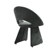 Angelina Modern Curved Back Forest Green Upholstered Dining Chair - Set of 4