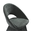 Angelina Modern Curved Back Forest Green Upholstered Dining Chair - Set of 4