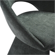 Angelina Modern Curved Back Forest Green Upholstered Dining Chair - Set of 6