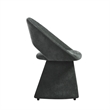 Angelina Modern Curved Back Forest Green Upholstered Dining Chair - Set of 6