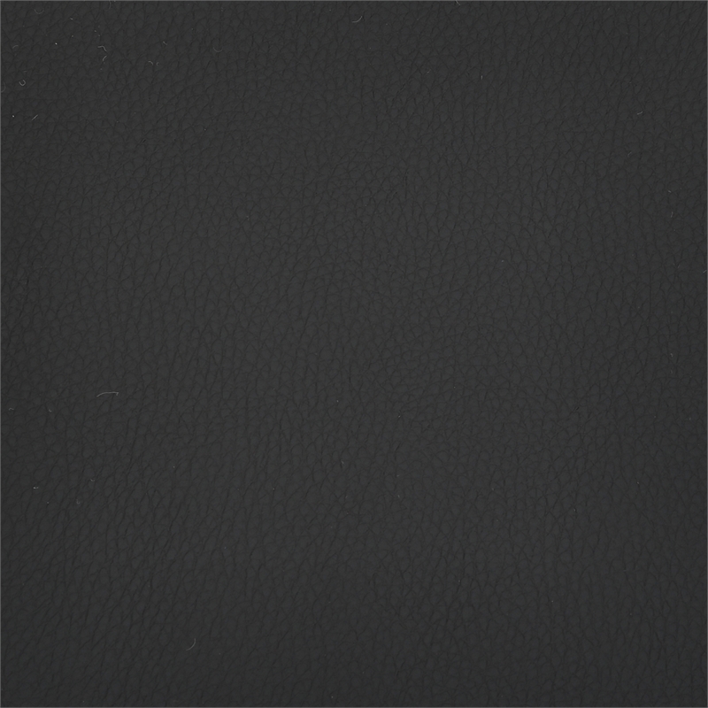 Vienna Swivel Bar Height Stool with Black Faux Leather Seat and Black-Set of 2