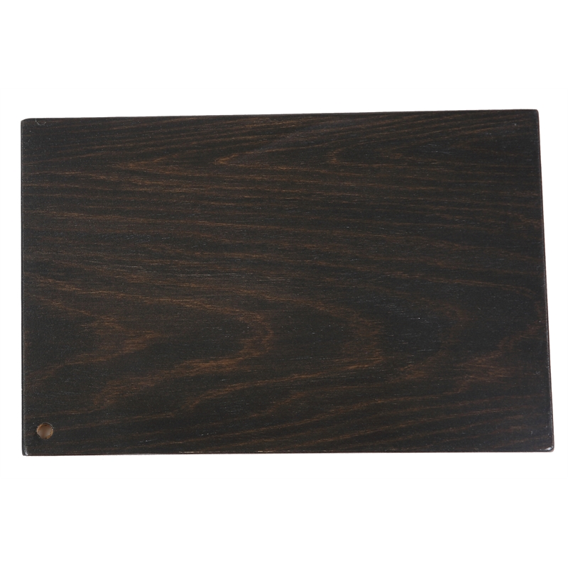 Cassie Mid-Century Upholstered Dining Chair in Espresso Oak/Brown Faux Leather