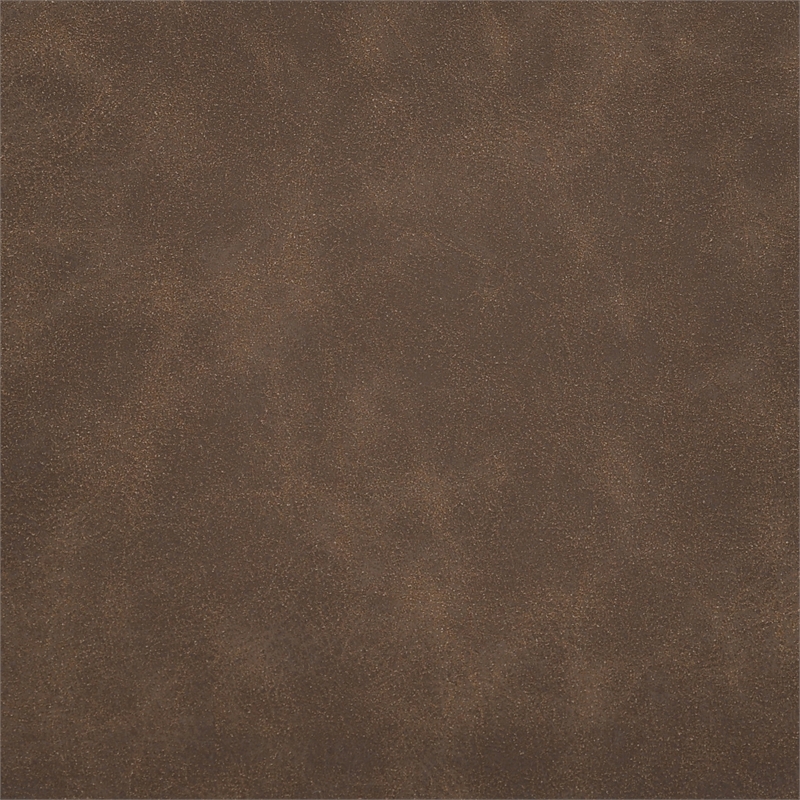 Cassie Mid-Century Upholstered Dining Chair in Espresso Oak/Brown Faux Leather