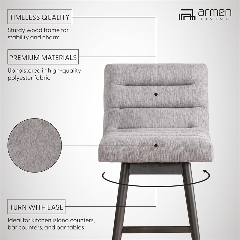 Elias Gray Solid Wood 30