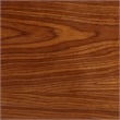 Fox Swivel Counter Height Bar Stool w/ Brown Seat & Walnut Wood Frame- Set of 4