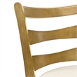 Melindra Swivel Wood Counter Height Bar Stool in Amber/White Boucle - Set of 2