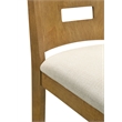 Ren 26 in. Amber Glow Counter Height Rubberwood Barstool with Ivory Fabric Seat