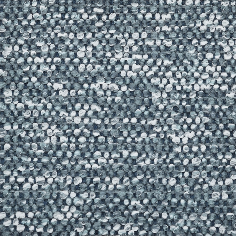 Fox Swivel Counter Height Bar Stool with Blue Seat and Black Brushed- Set of 4