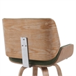 Tyler Counter Height Swivel Bar Stool in White Wash Wood/Vintage Green