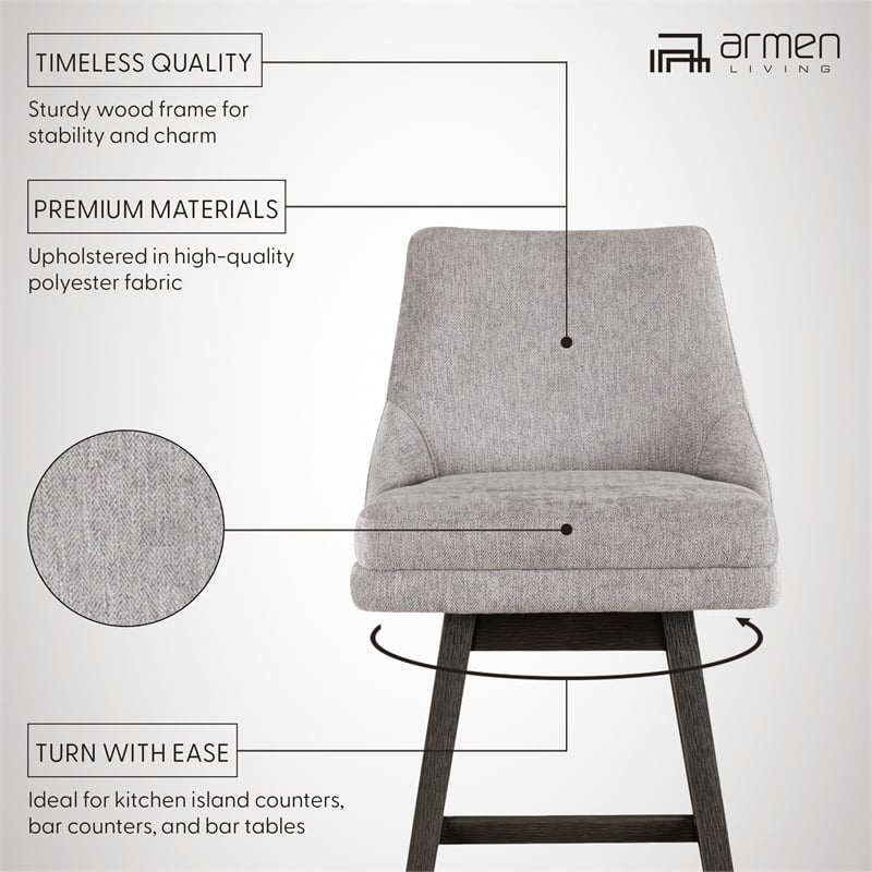 Branson Gray Solid Wood 30