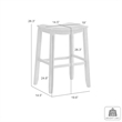 Iyani Wood Counter Height Bar Stool in Amber with Twilight Taupe Seat - Set of 2