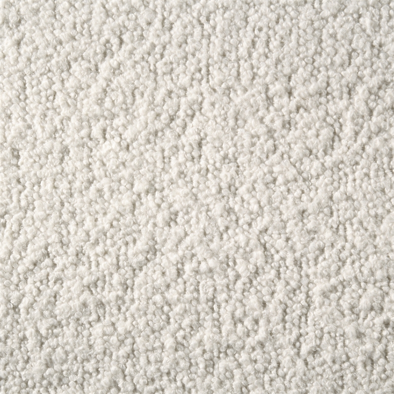 Melindra Swivel Wood Bar Height Bar Stool in Amber Glow with White Boucle Seat