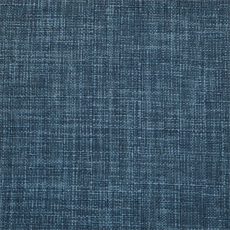 Sonia Swivel Counter Height Bar Stool with Blue Upholstered Seat/Oak Wood Finish