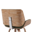 Tyler Swivel Bar Stool with White Wash Wood & Vintage Green Upholstery- Set of 3
