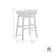 Lenon Wood Bar Height Bar Stool in Amber Glow with Taupe Fabric Seat - Set of 2