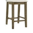 Annikah Wood Counter Height Bar Stool in Putty Brown/White Boucle Seat- Set of 3