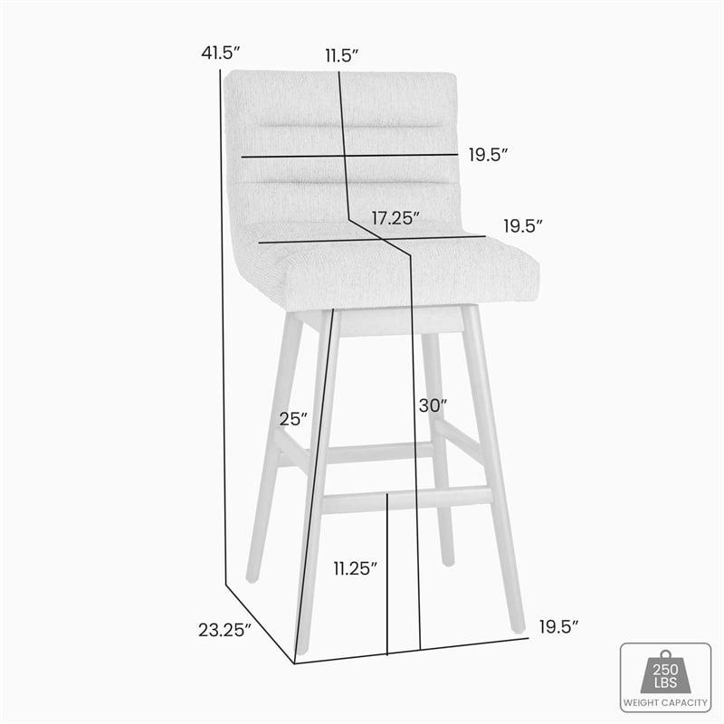 Elias Brown Solid Wood 30