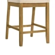 Yaneli Counter Height Bar Stool in Amber Glow with White Fabric Seat - Set of 3