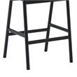 Apache Black Oak Wood and Faux Leather Bar Stool