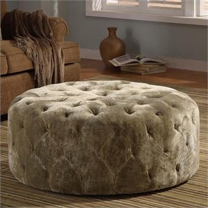 Armen Living Victoria Round Ottoman in..