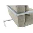 Armen Living Skyline Modern Fabric Upholstered Accent Chair in Gray