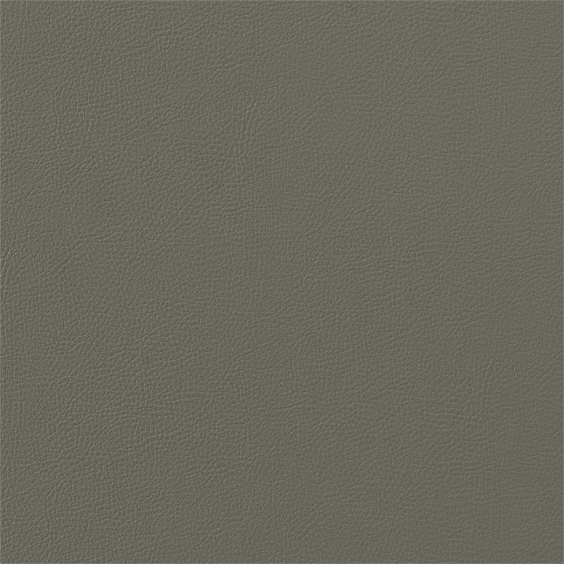 Armen Living Cleo Upholstered Modern Faux Leather & Steel Dining Chair in Gray