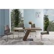 Armen Living Bravo Modern Faux Leather Dining Chair in White