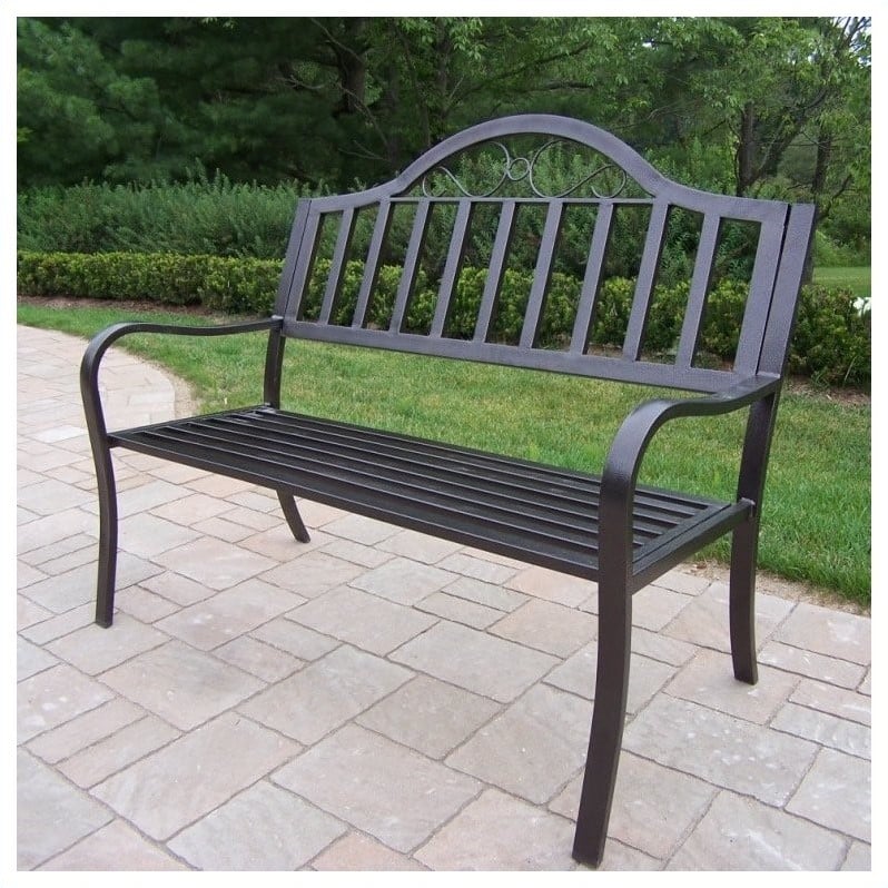 Oakland Living Rochester Bench in Hammer Tone Bronze   6123 HB