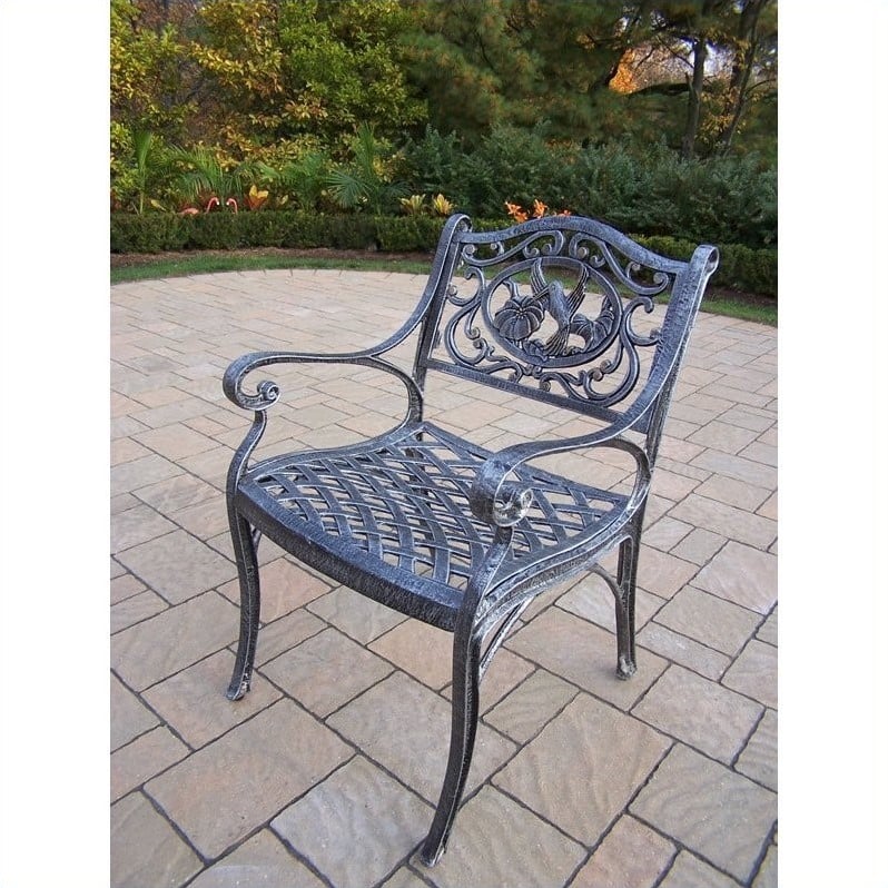 Oakland Living Hummingbird Cast Aluminium Arm Chair   3312 xx