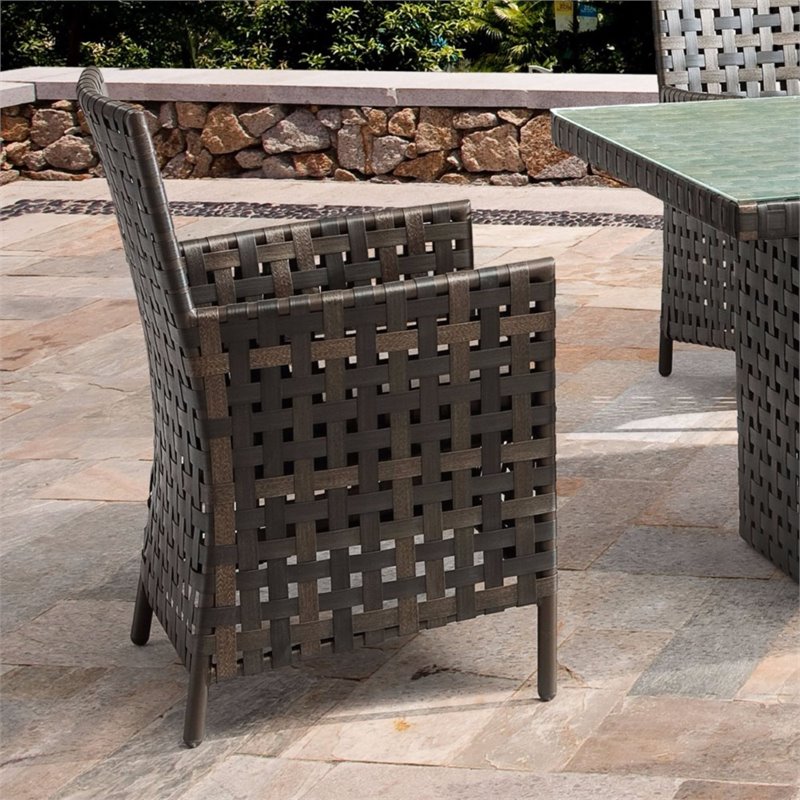 Zuo Pinery Patio Dining Chair In Brown And Beige Set Of 2 703790 Zuo Pinery Patio Dining Chair In Brown And Beige Set Of 2