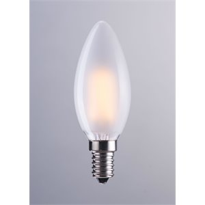 zuo 4 watt led light bulb in frosted white