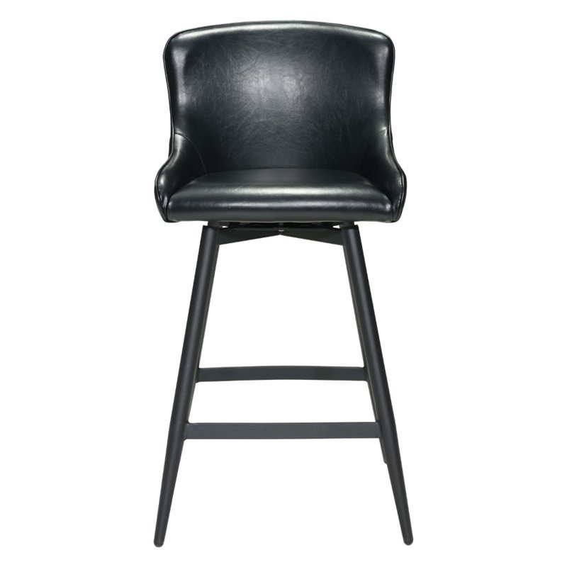 Zuo Dresden 38.2" Swivel Bar Stool in Black | eBay