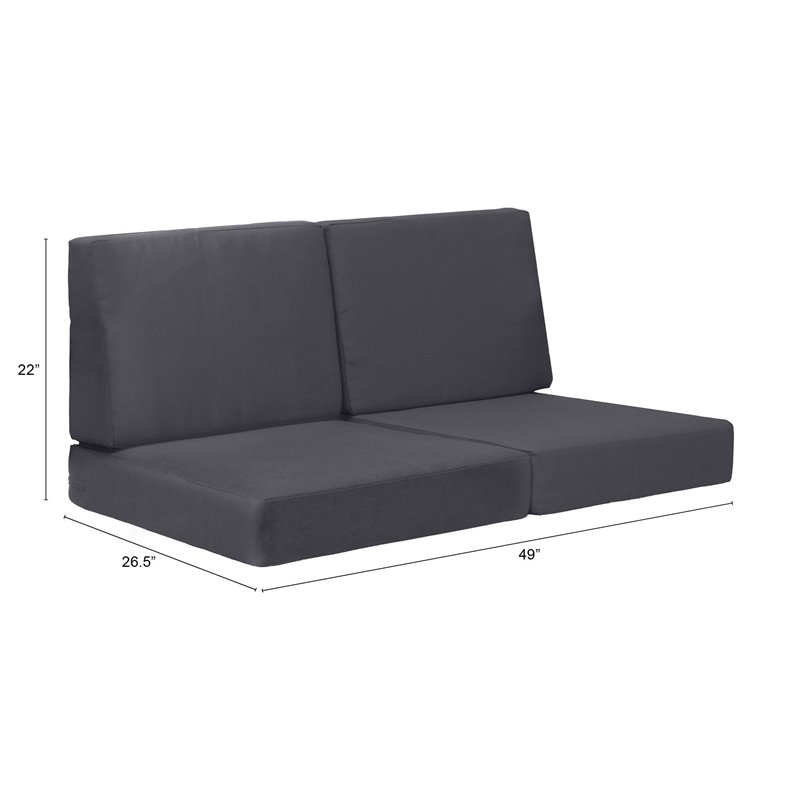 Zuo Cosmopolitan Sofa Cushions In Dark, Zuo Cosmopolitan Outdoor Furniture