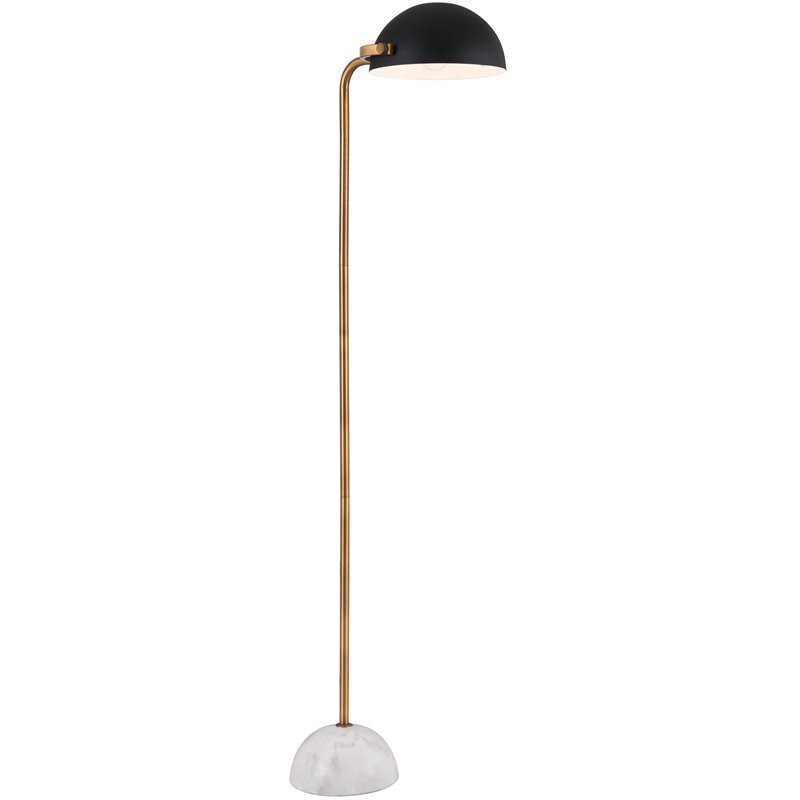 Zuo Irving Marble Floor Lamp In Black, Zuo Modern Floor Lamp
