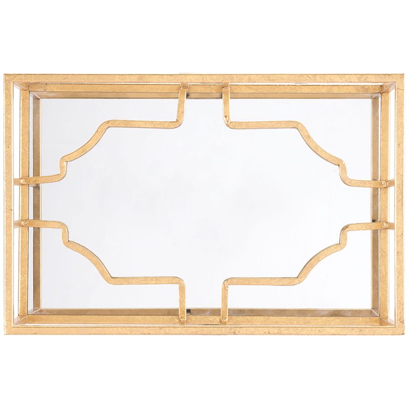 Zuo Cube Small Mirror Wall Sculpture In Gold