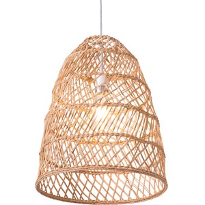 zuo saints modern 1-light ceiling lamp in natural