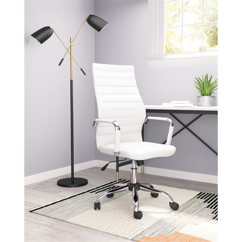 Zuo Criss Cross Office Chair White