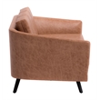 ZUO Divinity Modern Polyurethane Upholstered Sofa in Brown