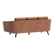 ZUO Divinity Modern Polyurethane Upholstered Sofa in Brown