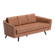 ZUO Divinity Modern Polyurethane Upholstered Sofa in Brown