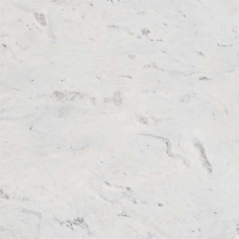 ZUO Fullerton Natural Marble Top Round Dining Table in White & Gold