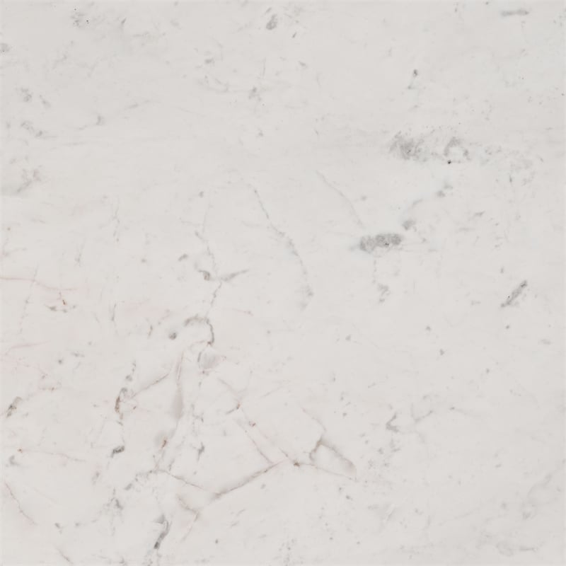 ZUO Ithaca Marble Top Round Dining Table in White and Gold