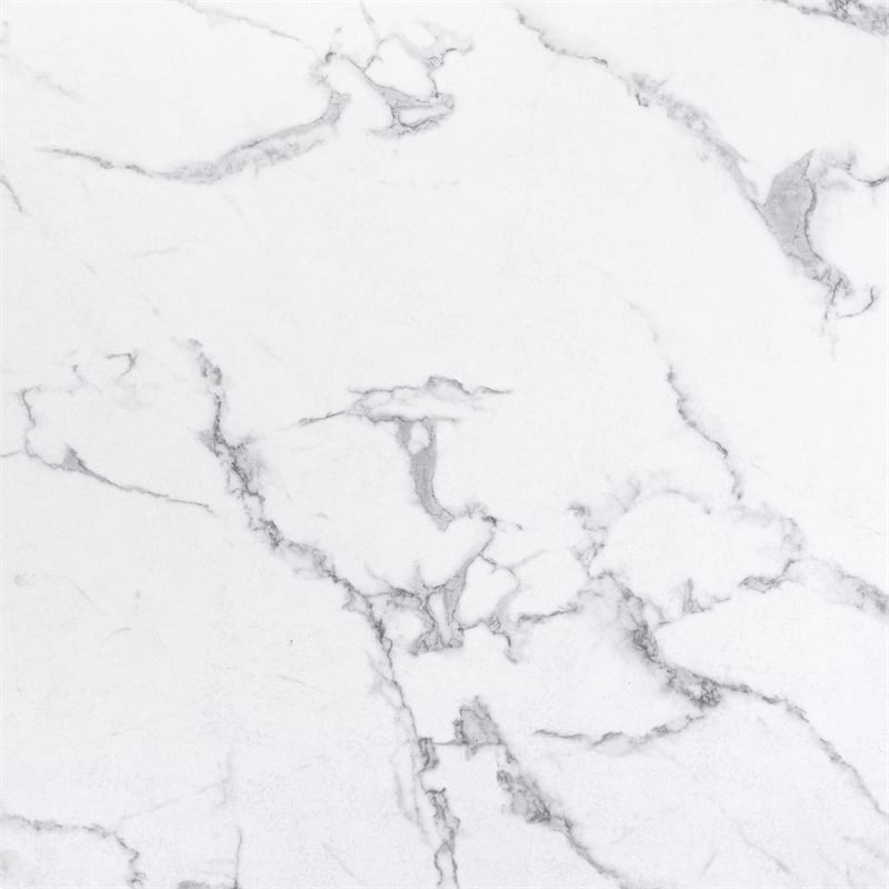 ZUO Amiens MDF Laminate Top with Marble Print Dining Table in White