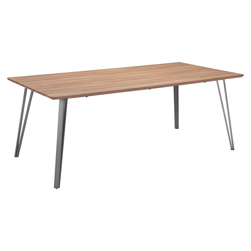 ZUO Perpignan Engineered Wood Top Dining Table in Brown