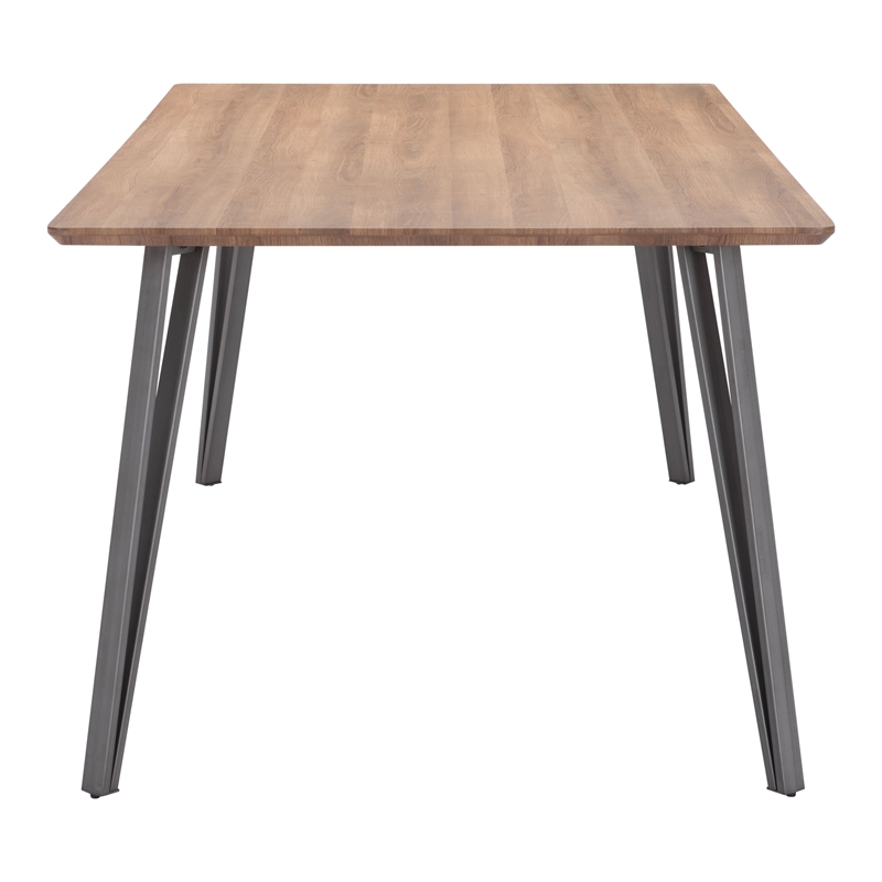 ZUO Perpignan Engineered Wood Top Dining Table in Brown
