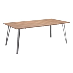 ZUO Perpignan Engineered Wood Top Dining Table in Brown