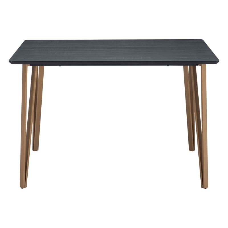 ZUO Deus Modern Style Steel and MDF Counter Table in Black