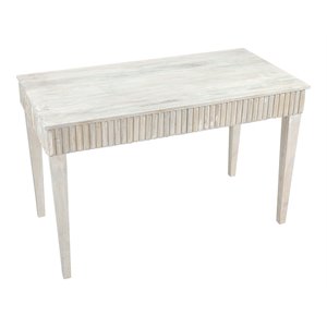 zuo policy modern style mango wood and mdf desk in white finish